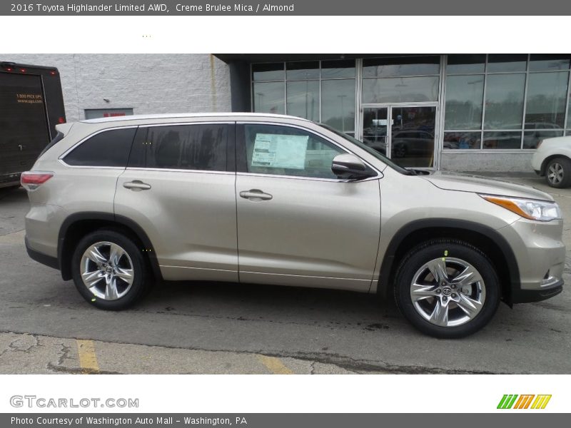  2016 Highlander Limited AWD Creme Brulee Mica