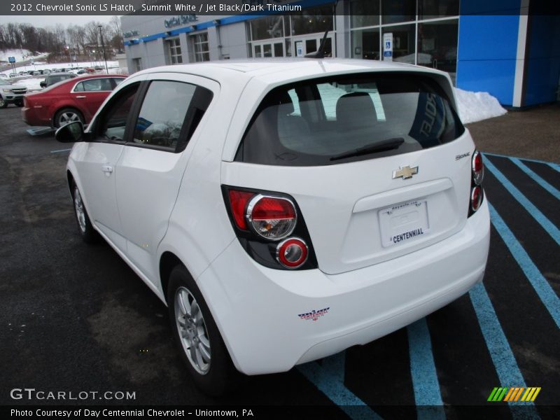 Summit White / Jet Black/Dark Titanium 2012 Chevrolet Sonic LS Hatch