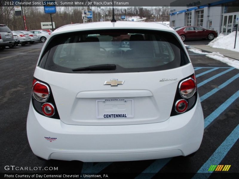 Summit White / Jet Black/Dark Titanium 2012 Chevrolet Sonic LS Hatch