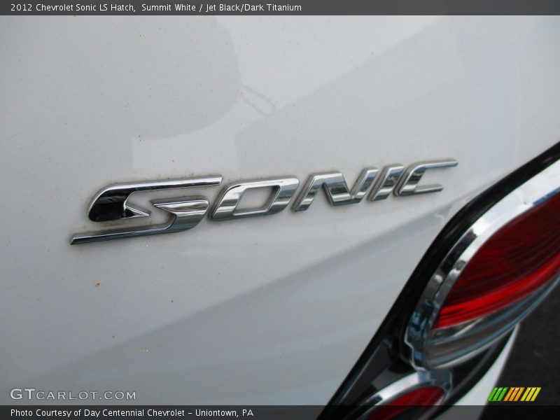 Summit White / Jet Black/Dark Titanium 2012 Chevrolet Sonic LS Hatch