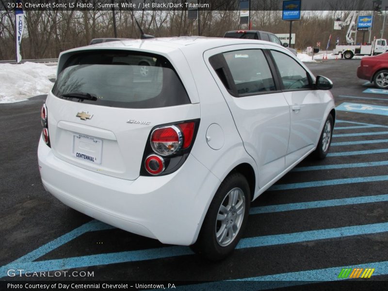 Summit White / Jet Black/Dark Titanium 2012 Chevrolet Sonic LS Hatch
