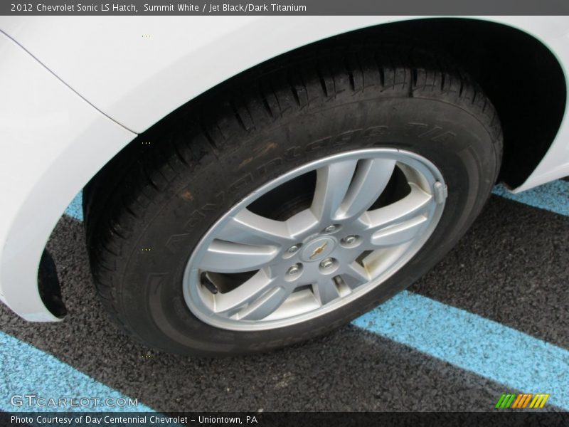 Summit White / Jet Black/Dark Titanium 2012 Chevrolet Sonic LS Hatch