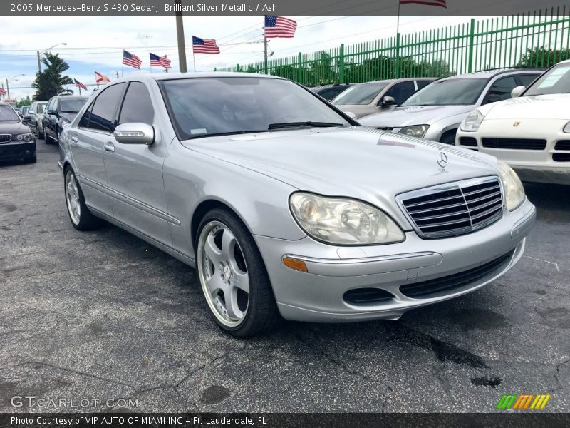 Brilliant Silver Metallic / Ash 2005 Mercedes-Benz S 430 Sedan