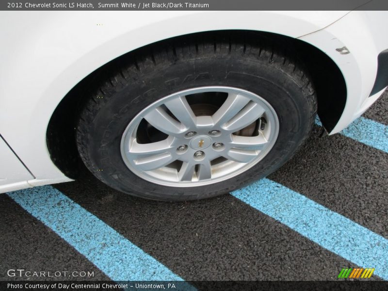Summit White / Jet Black/Dark Titanium 2012 Chevrolet Sonic LS Hatch