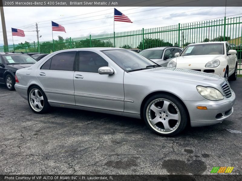 Brilliant Silver Metallic / Ash 2005 Mercedes-Benz S 430 Sedan