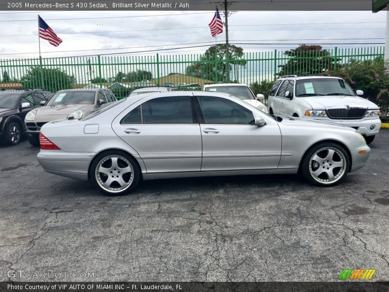Brilliant Silver Metallic / Ash 2005 Mercedes-Benz S 430 Sedan