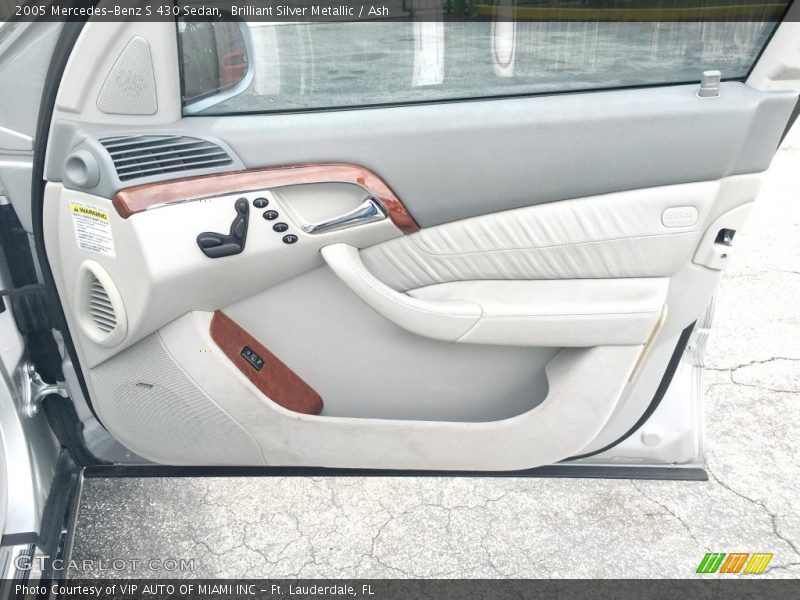 Brilliant Silver Metallic / Ash 2005 Mercedes-Benz S 430 Sedan