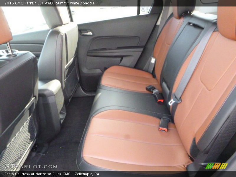 Summit White / Saddle 2016 GMC Terrain SLT AWD