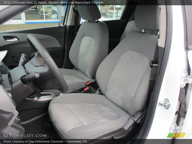 Summit White / Jet Black/Dark Titanium 2012 Chevrolet Sonic LS Hatch