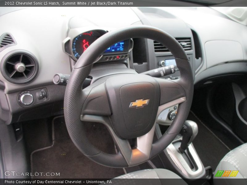 Summit White / Jet Black/Dark Titanium 2012 Chevrolet Sonic LS Hatch