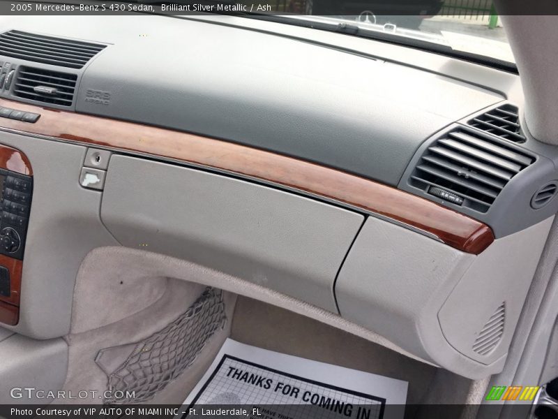 Brilliant Silver Metallic / Ash 2005 Mercedes-Benz S 430 Sedan