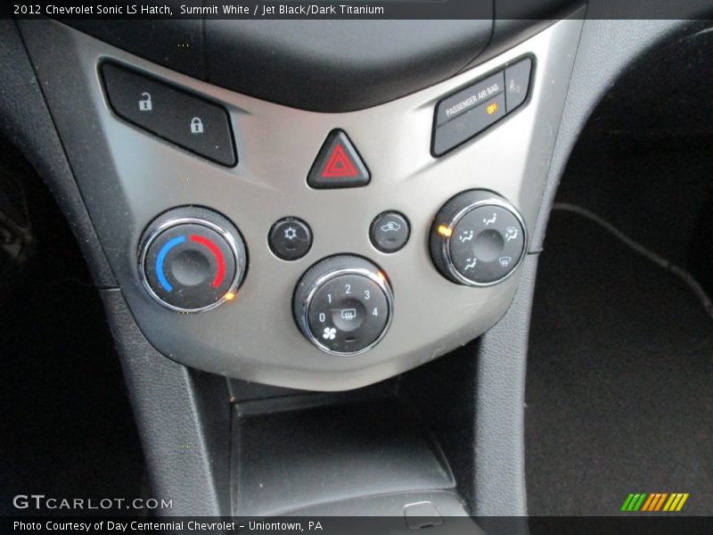 Summit White / Jet Black/Dark Titanium 2012 Chevrolet Sonic LS Hatch