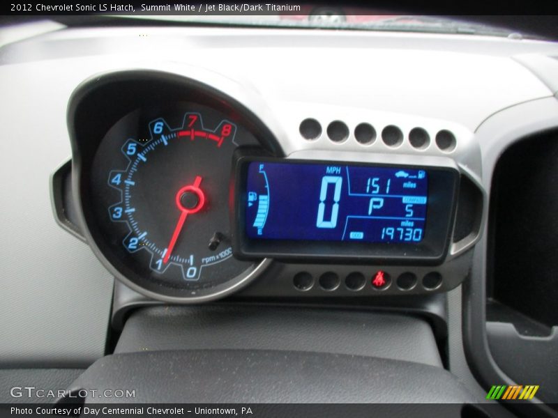 Summit White / Jet Black/Dark Titanium 2012 Chevrolet Sonic LS Hatch