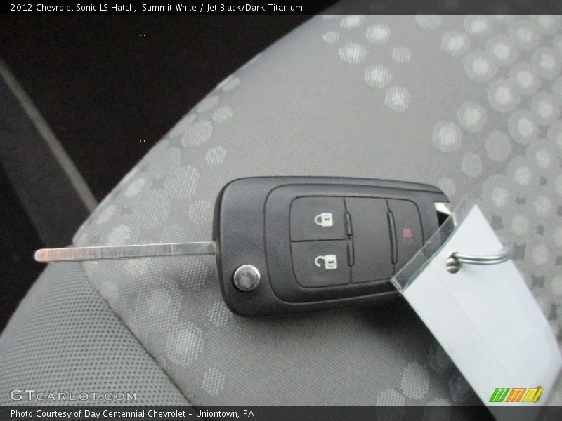Summit White / Jet Black/Dark Titanium 2012 Chevrolet Sonic LS Hatch