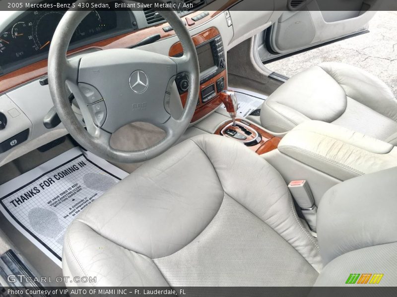 Brilliant Silver Metallic / Ash 2005 Mercedes-Benz S 430 Sedan