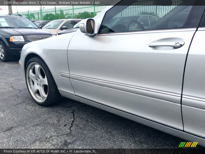 Brilliant Silver Metallic / Ash 2005 Mercedes-Benz S 430 Sedan