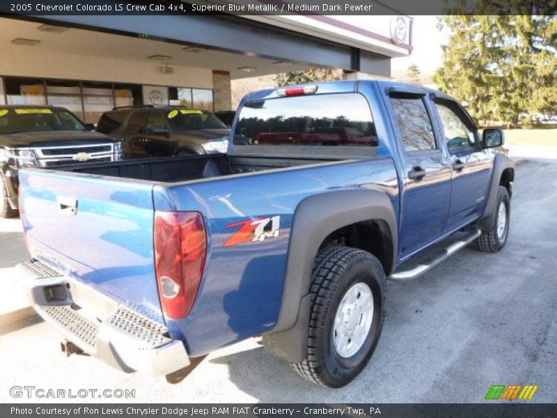 Superior Blue Metallic / Medium Dark Pewter 2005 Chevrolet Colorado LS Crew Cab 4x4