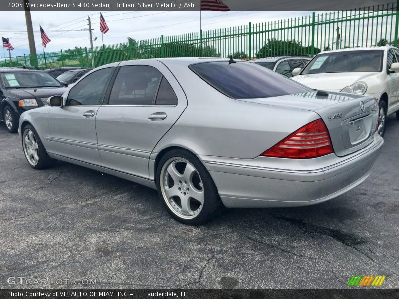 Brilliant Silver Metallic / Ash 2005 Mercedes-Benz S 430 Sedan