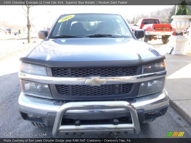 Superior Blue Metallic / Medium Dark Pewter 2005 Chevrolet Colorado LS Crew Cab 4x4