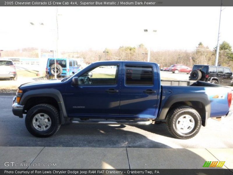 Superior Blue Metallic / Medium Dark Pewter 2005 Chevrolet Colorado LS Crew Cab 4x4