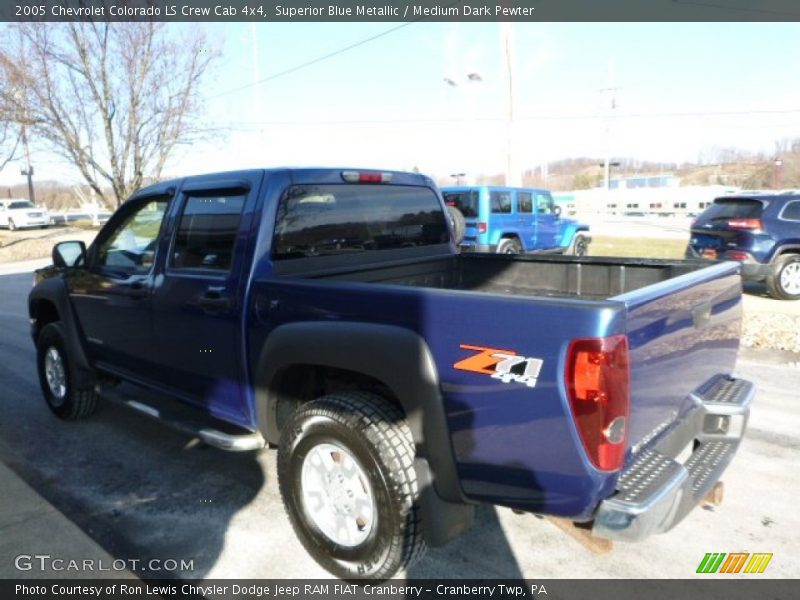 Superior Blue Metallic / Medium Dark Pewter 2005 Chevrolet Colorado LS Crew Cab 4x4