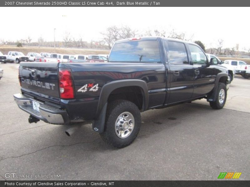 Dark Blue Metallic / Tan 2007 Chevrolet Silverado 2500HD Classic LS Crew Cab 4x4