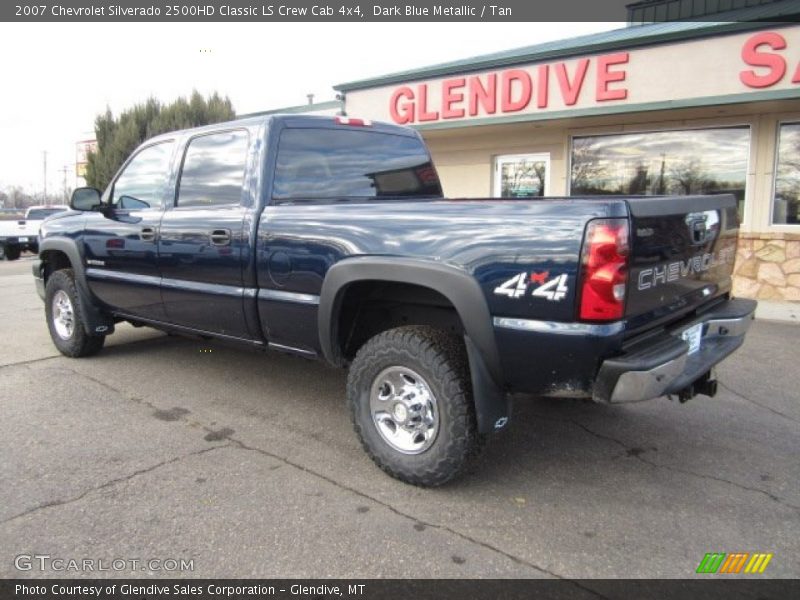 Dark Blue Metallic / Tan 2007 Chevrolet Silverado 2500HD Classic LS Crew Cab 4x4