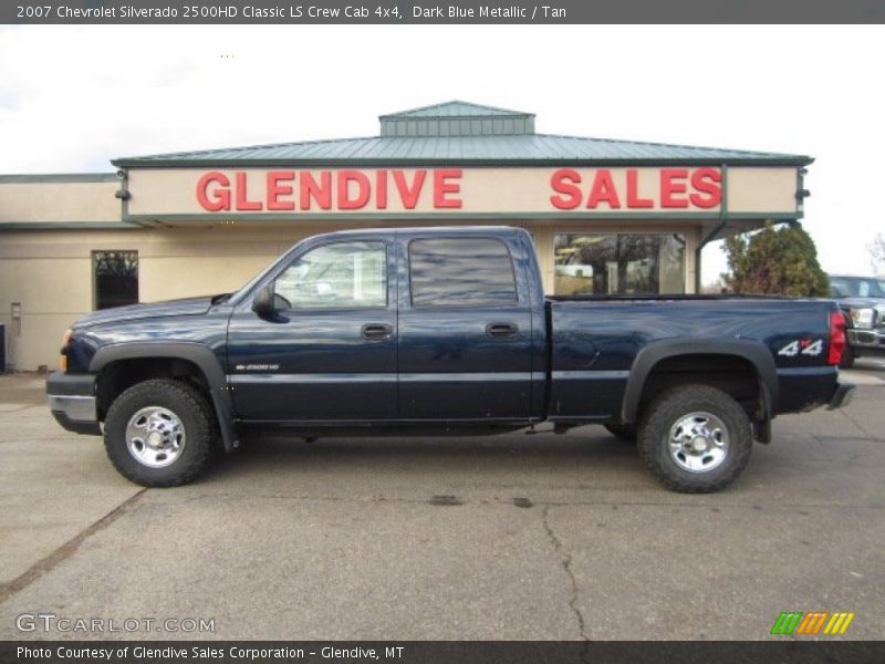Dark Blue Metallic / Tan 2007 Chevrolet Silverado 2500HD Classic LS Crew Cab 4x4