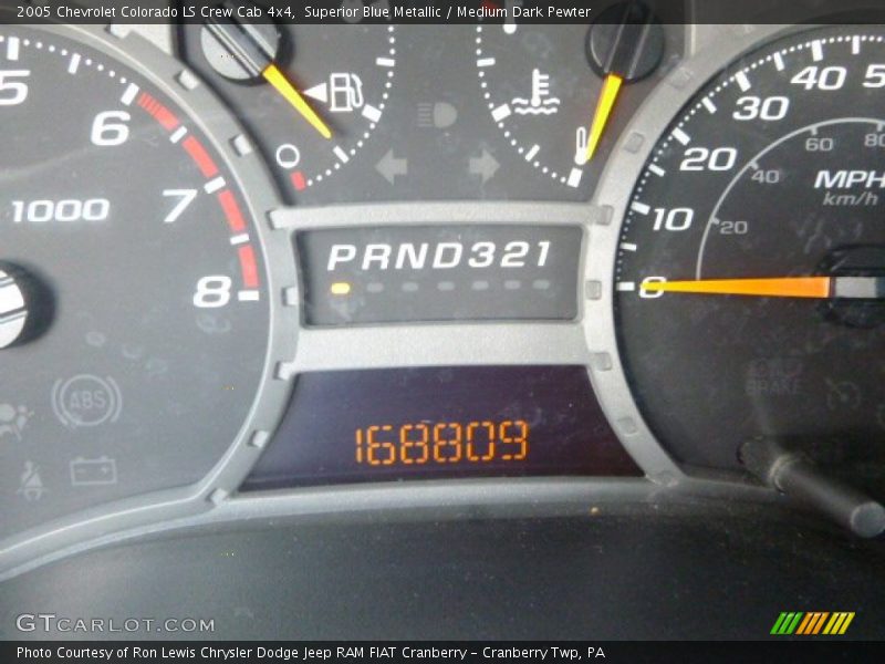 Superior Blue Metallic / Medium Dark Pewter 2005 Chevrolet Colorado LS Crew Cab 4x4