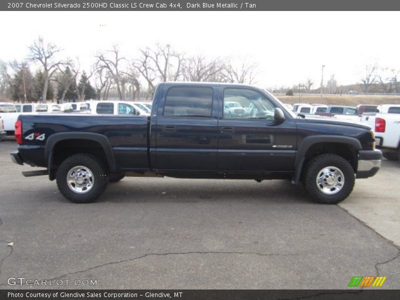 Dark Blue Metallic / Tan 2007 Chevrolet Silverado 2500HD Classic LS Crew Cab 4x4