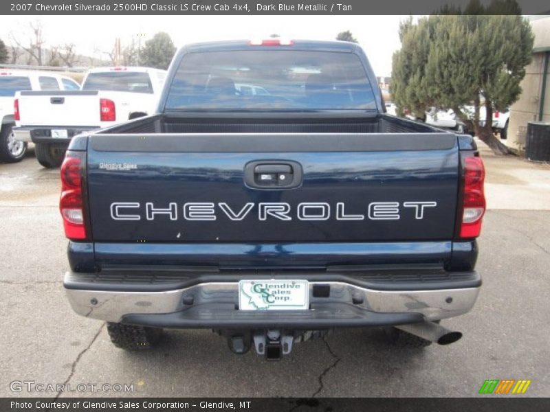 Dark Blue Metallic / Tan 2007 Chevrolet Silverado 2500HD Classic LS Crew Cab 4x4