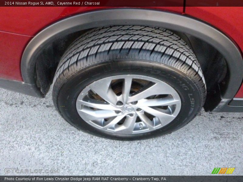Cayenne Red / Charcoal 2014 Nissan Rogue SL AWD