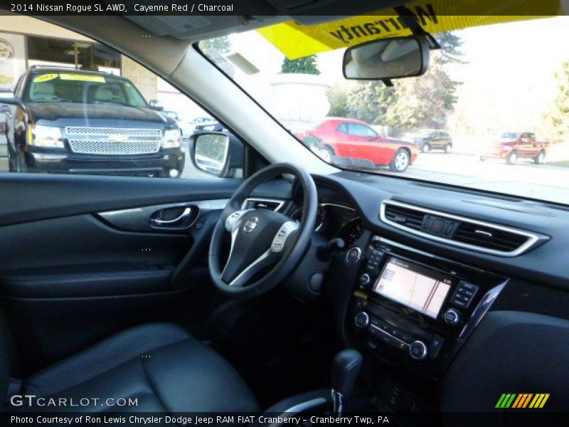 Cayenne Red / Charcoal 2014 Nissan Rogue SL AWD
