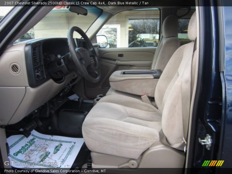 Dark Blue Metallic / Tan 2007 Chevrolet Silverado 2500HD Classic LS Crew Cab 4x4