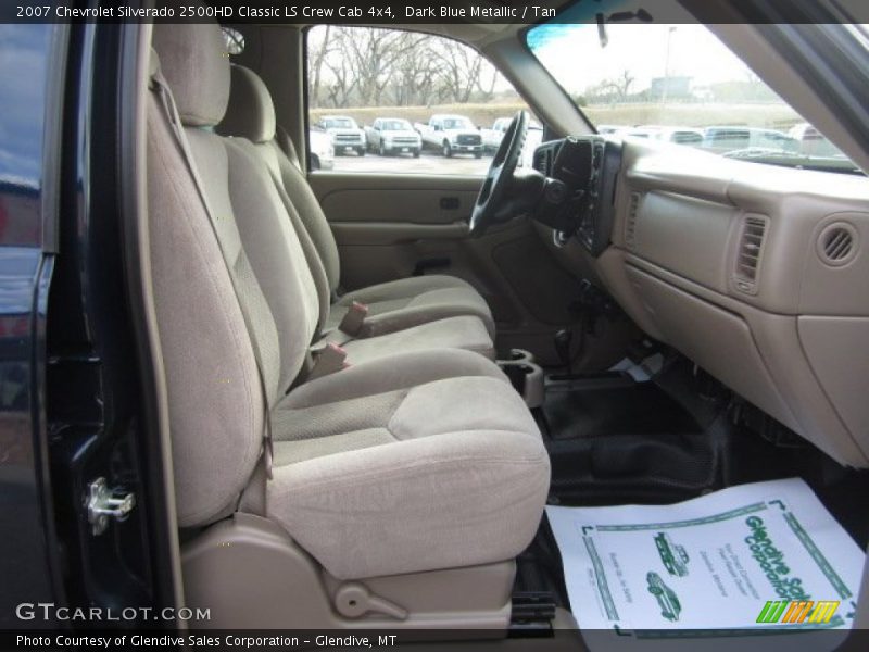 Dark Blue Metallic / Tan 2007 Chevrolet Silverado 2500HD Classic LS Crew Cab 4x4