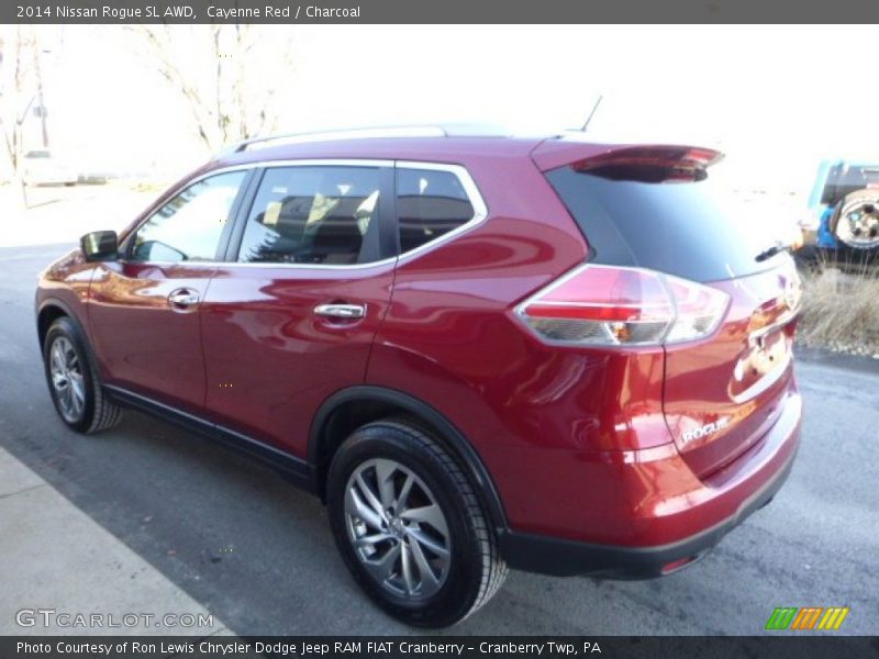 Cayenne Red / Charcoal 2014 Nissan Rogue SL AWD