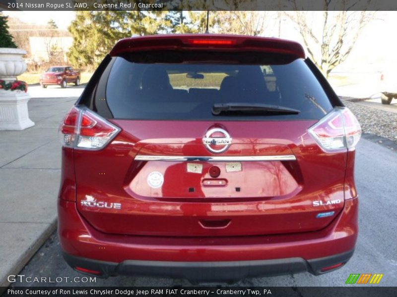 Cayenne Red / Charcoal 2014 Nissan Rogue SL AWD