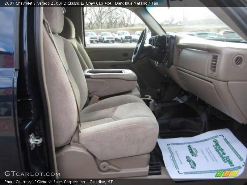 Dark Blue Metallic / Tan 2007 Chevrolet Silverado 2500HD Classic LS Crew Cab 4x4