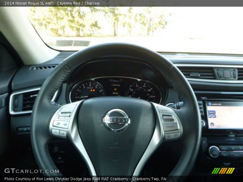 Cayenne Red / Charcoal 2014 Nissan Rogue SL AWD