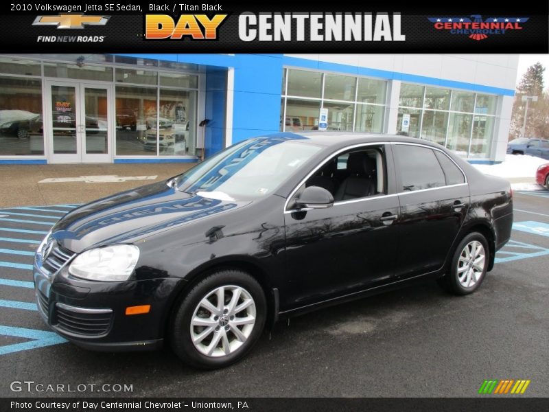 Black / Titan Black 2010 Volkswagen Jetta SE Sedan