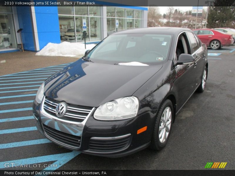 Black / Titan Black 2010 Volkswagen Jetta SE Sedan