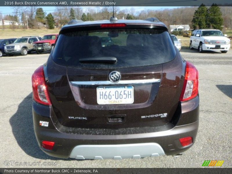 Rosewood Metallic / Ebony 2016 Buick Encore Convenience AWD