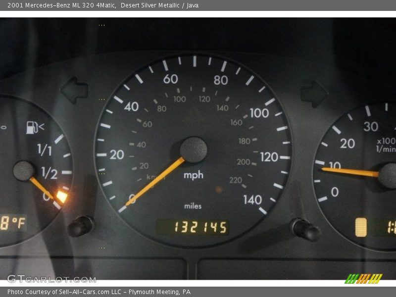 Desert Silver Metallic / Java 2001 Mercedes-Benz ML 320 4Matic