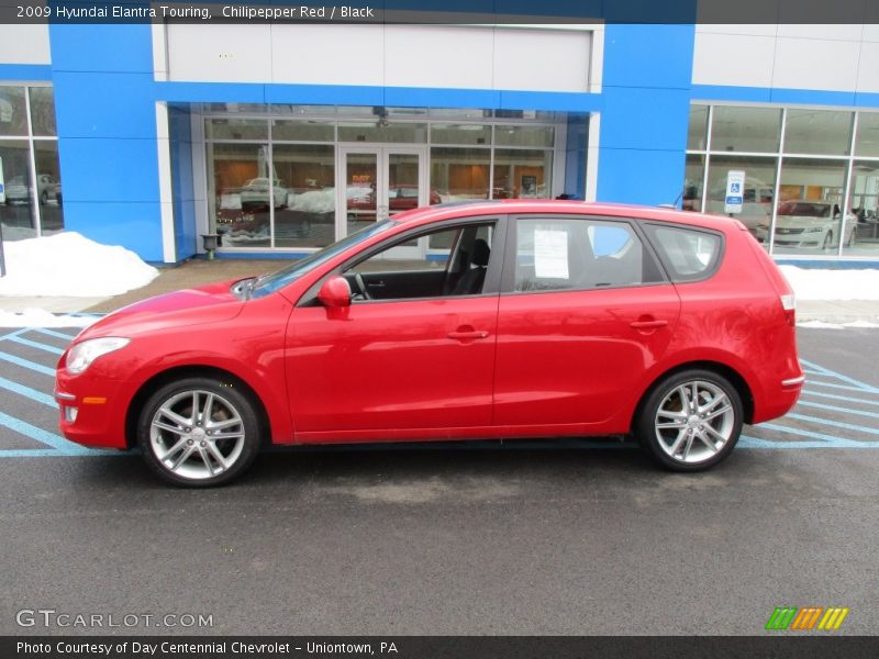 Chilipepper Red / Black 2009 Hyundai Elantra Touring