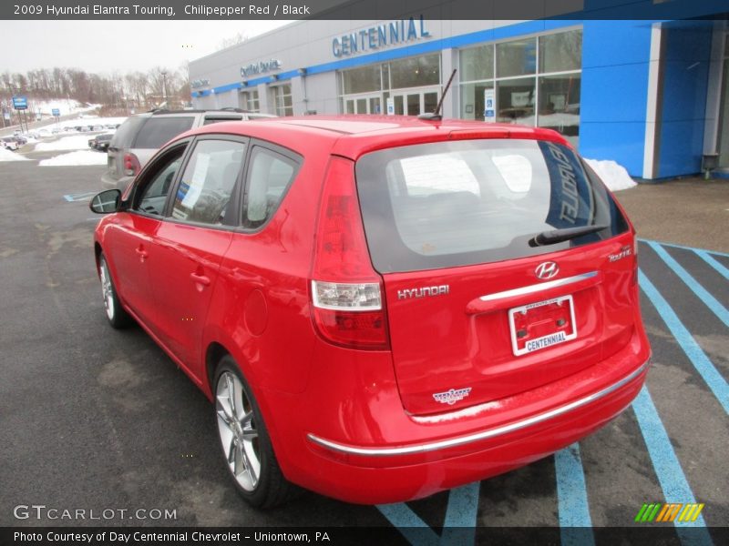 Chilipepper Red / Black 2009 Hyundai Elantra Touring