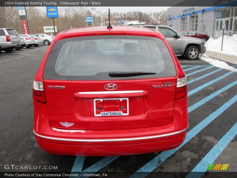 Chilipepper Red / Black 2009 Hyundai Elantra Touring