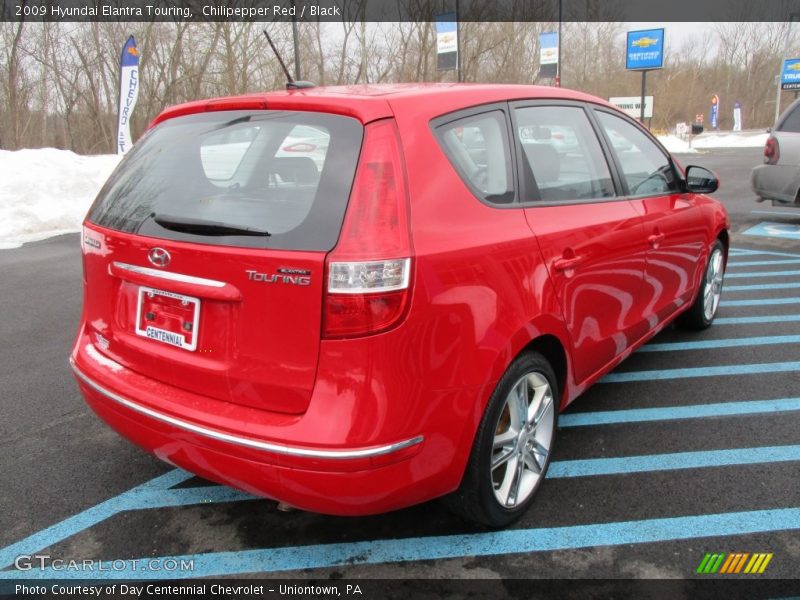 Chilipepper Red / Black 2009 Hyundai Elantra Touring