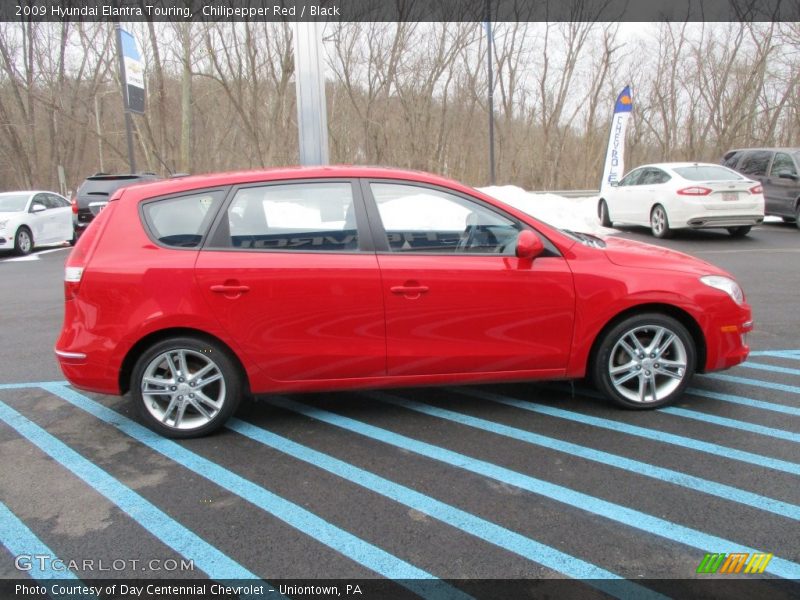 Chilipepper Red / Black 2009 Hyundai Elantra Touring