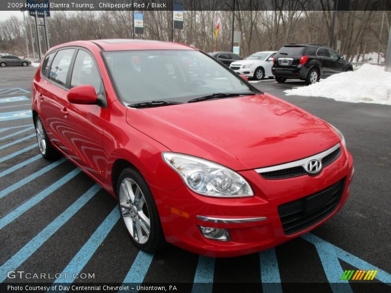 Chilipepper Red / Black 2009 Hyundai Elantra Touring