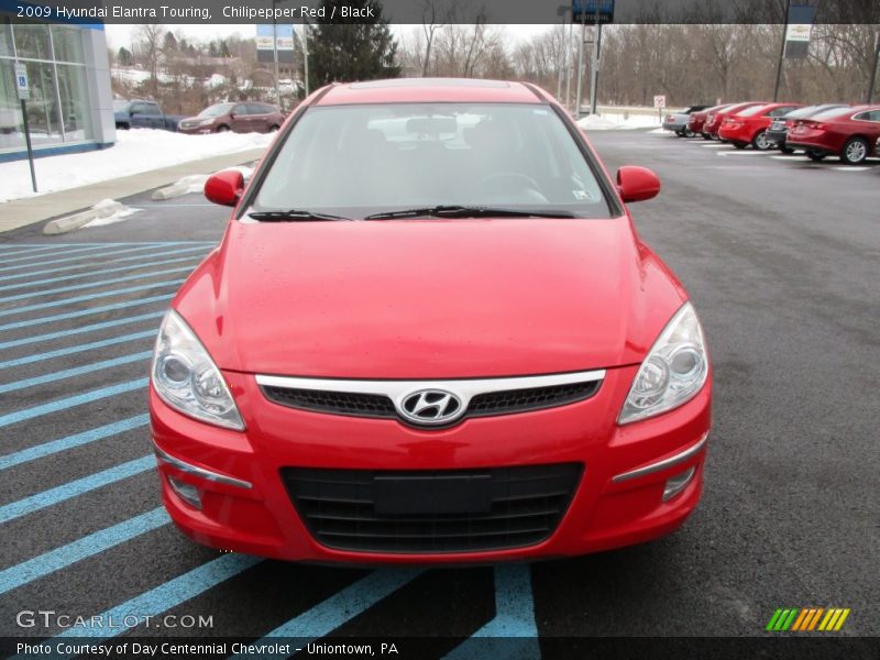 Chilipepper Red / Black 2009 Hyundai Elantra Touring